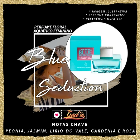 Perfume Similar Gadis 623 Inspirado em Blue Seduction Feminino Contratipo